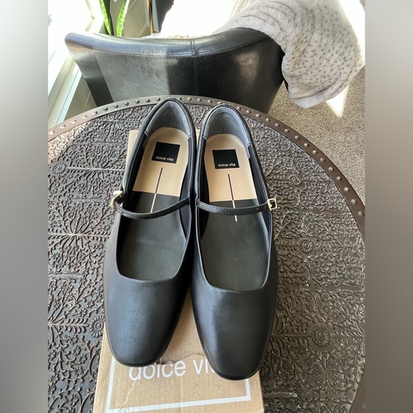 DOLCE VITA AILEEN MARY JANE FLATS IN BLACK 6.5 - Picture 7 of 9